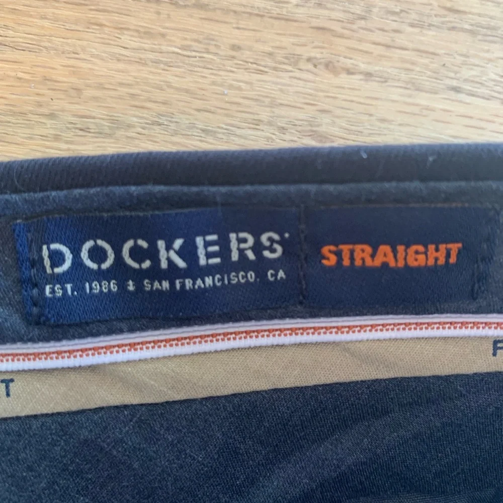 Dockers Signature Khaki Straight Pleated Cotton‎ Men’s 38x34” Stretch Blue  NWT